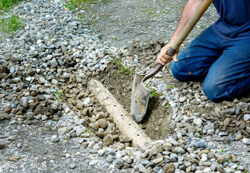 French Drain Yard Drainage