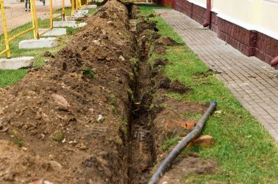 French Drain Yard Drainage
